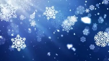 Tatil Snowflake Dark 1 Döngülenebilir Arka Plan