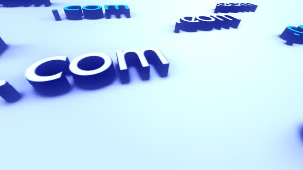 Web Technology Sign dotcom Loopable Background — Stock Video