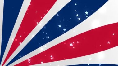 ABD Vatansever Yıldız ve Çizgili 2 Loopable Arka Plan