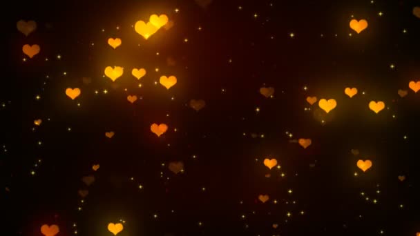 San Valentino cuore luci 2 sfondo Loopable — Video Stock