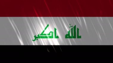 Irak bayrağı Loopable arka plan