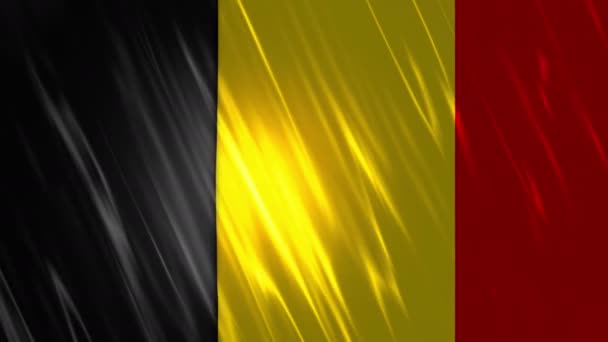 Belgien flagga Loopable bakgrund — Stockvideo