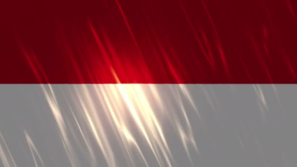 Indonesië vlag loopbare achtergrond — Stockvideo