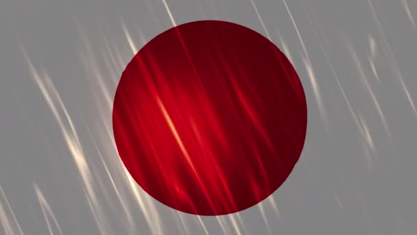 Japonya bayrağı Loopable arka plan — Stok video