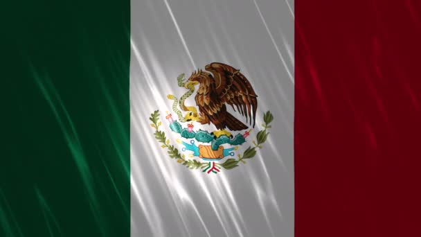 Bandeira do México Fundo Loopable — Vídeo de Stock