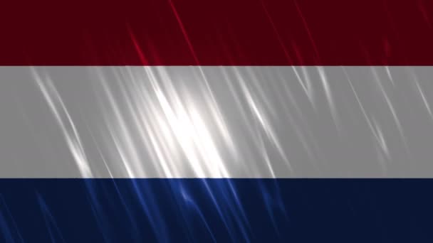 オランダ国旗単発背景 — ストック動画