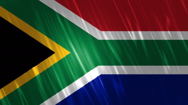 South Africa Flag Loopable Background — Stock Video