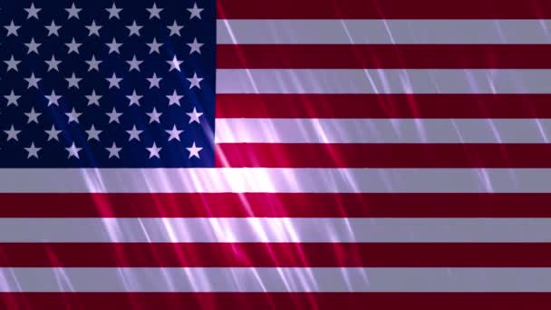 United States of America Flag Loopable Background — Stock Video