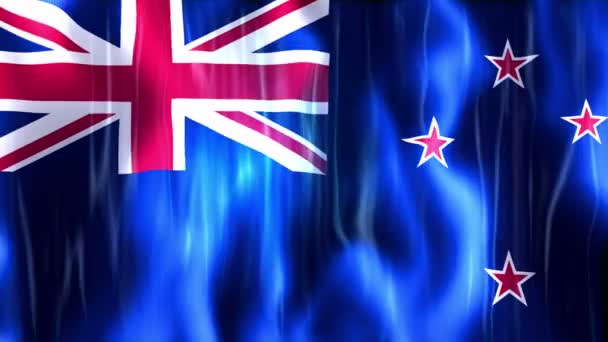 New Zealand  Flag Animation — Stock Video