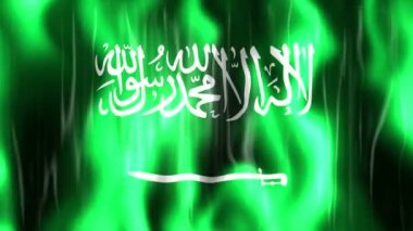 Suudi Arabistan Bayrak Animasyonu