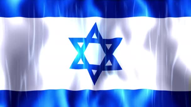 Ізраїль прапор анімація — стокове відео