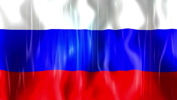 Animation der russischen Flagge — Stockvideo