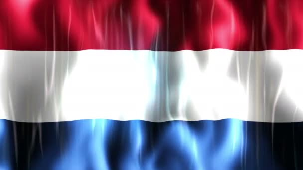 Κινούμενη σημαία Ολλανδίας — Αρχείο Βίντεο