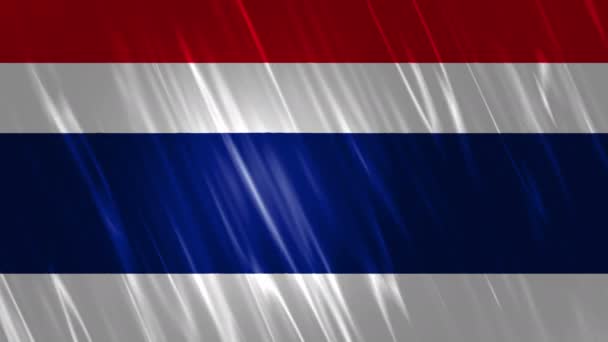 Thailand vlag loop bare achtergrond — Stockvideo