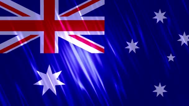 Австралія прапор лускому фоні — стокове відео