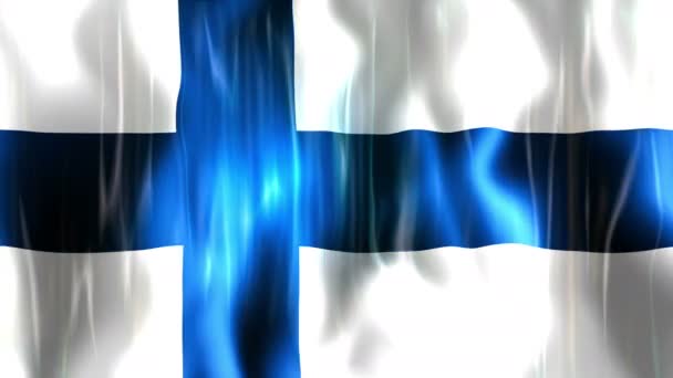 Finlandia Animación Bandera — Vídeos de Stock