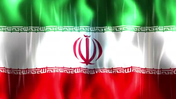 Animación de la bandera de Irán — Vídeos de Stock