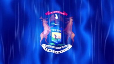 Michigan Eyaleti Bayrak Canlandırması