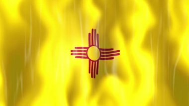 New Mexico Eyalet Bayrak Animasyonu