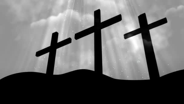 Wielbienie Krzyż pętli tle — Wideo stockowe