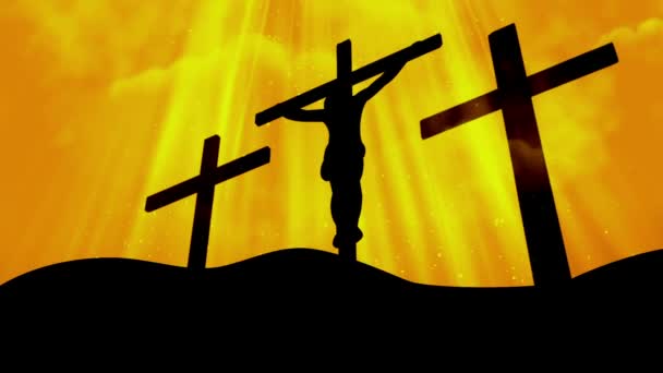 Wielbienie Krzyż pętli tle — Wideo stockowe