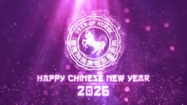 4K Çözünürlük, 3840x2160 Piksel, Çin Yeni Yıl 2026 Dilek Arkaplanı, 2026 At Arkaplan Animasyonu, Çin etkinlikleri, Çin Yeni Yıl Dilekleri, Çin Yeni Yıl Kutlamaları