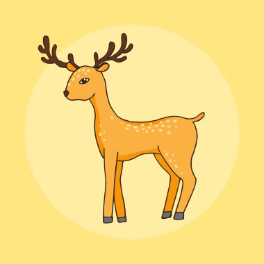 Sevimli küçük sevgili çizgi film tarzı