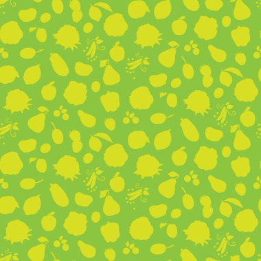 Farklı sebze, meyve ve çilek ile Seamless Modeli.