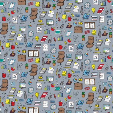 Büro iş öğeleri ile sorunsuz patetrn
