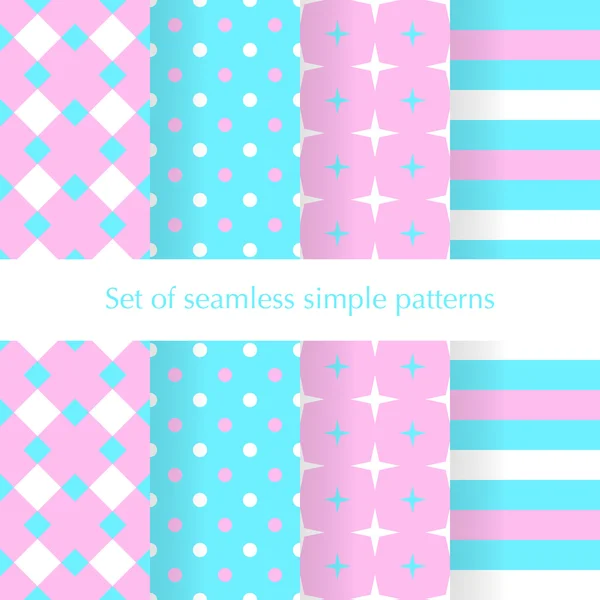 Seamless ancstract geometry pattern with stars, squares, dots an — Stock Vector