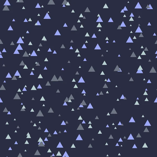シンプルな色の三角形でシームレスな抽象的な幾何学パターン — ストックベクタ
