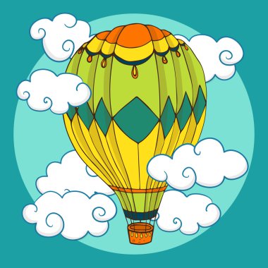 Bulutlar Vintage renkli balon