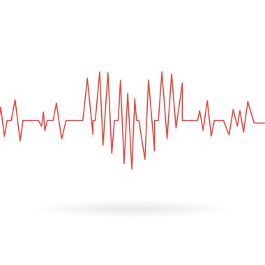 Kardiyogram tıbbi simgesi