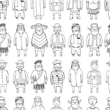 Farklı milliyet kişi ile Seamless Modeli