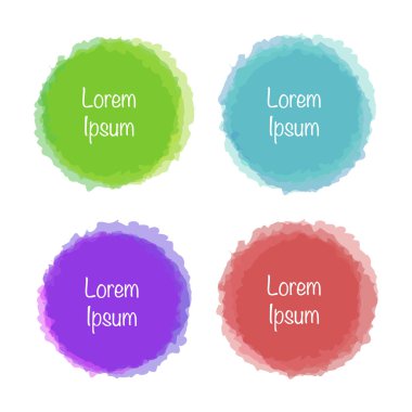 Lekeler yırtılmış kenarları ile farklı renklere göre ayarla..