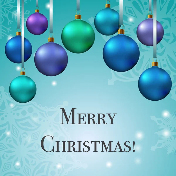 Karácsonyfa játékok hangya szöveg "férjhez karácsonyi kártya Cristmas — Stock Vector
