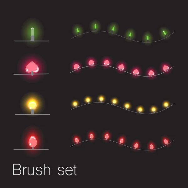 갈 랜드 브러쉬 세트 — 스톡 벡터