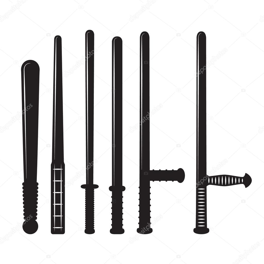 Set of different tranchions in flat style. Vector illustration