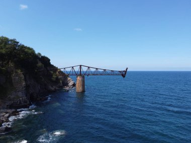 Maden yükleme rıhtımının havadan görünüşü