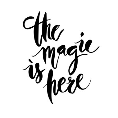 İnspirational alıntı sihirli işte.