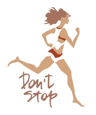 Sporcumuz. Spor motivasyon için vektör öğesi.