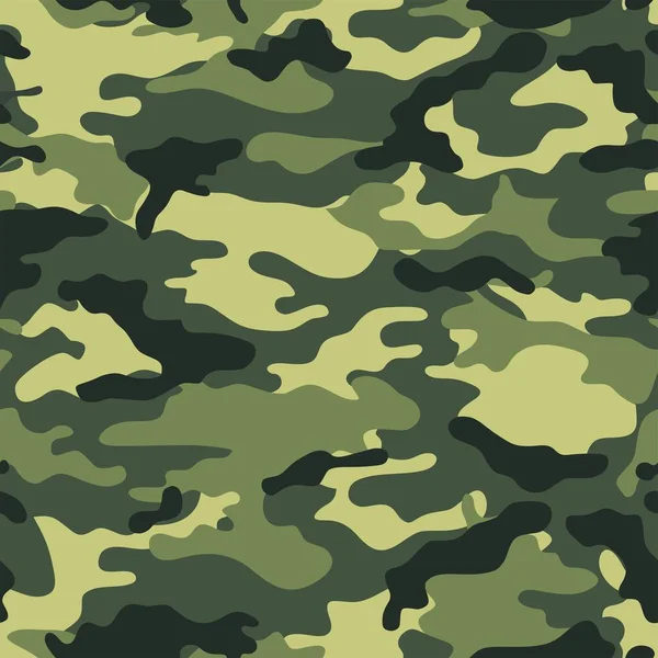 Patrón Sin Costura Vectorial Camuflaje Militar Textura Para Diseño Impresión — Vector de stock