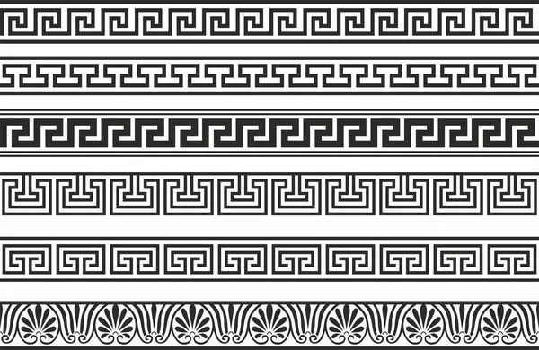 Vektör dikişsiz Yunan klasik süsü. Bir sınır ve çerçeve için desen. Antik Yunan ve Roma İmparatorluğu