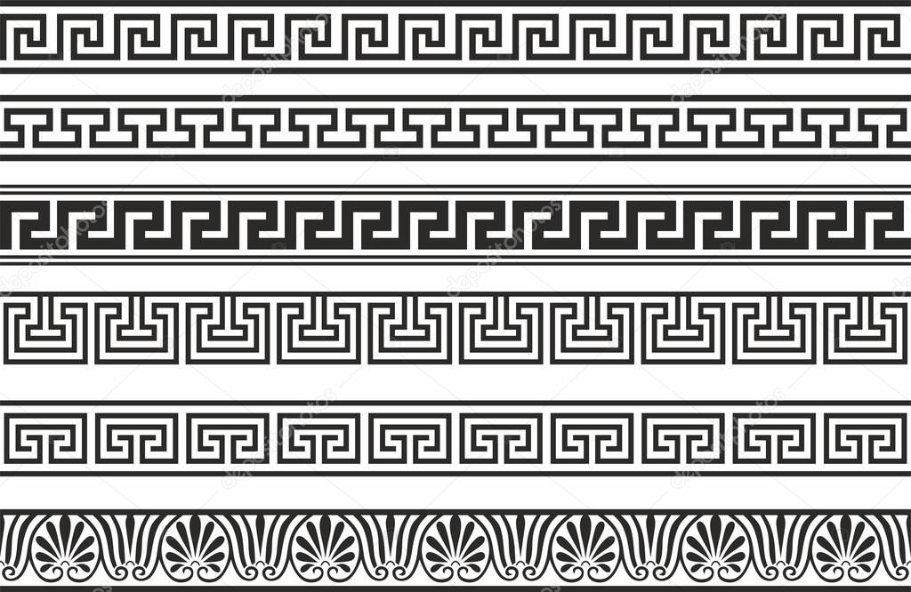 Vector seamless greek classic ornament. Pattern for a border and a frame. Ancient Greece and the Roman Empire