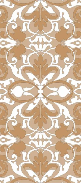 Vector Beautiful Beige Brown White Pattern Pattern Stained Glass Creative — Stock Vector