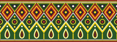 Kusursuz kızılderili desenleri. Ulusal kusursuz süsler, sınırlar, çerçeveler. Güney Amerika 'nın, Maya' nın, İnka 'nın, Azteklerin renkli madalyaları. Kumaş, kağıt, tekstil ve giysi baskısı.