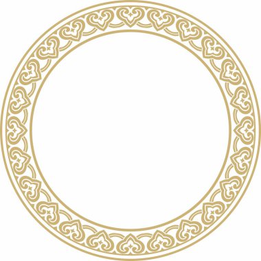 Altın çin çemberi, halka, çerçeve. Doğulu insanların, Kore 'nin, Tayvan' ın, Çin 'in, Hong Kong' un, Endonesi 'nin,