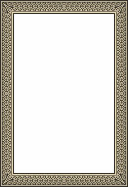 Vektör altın ve siyah kare Yakut süsü. Sonsuz dikdörtgen bir sınır, Uzak Doğu 'nun kuzey insanlarının bir çerçevesi..