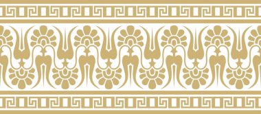 Vektör altın klasik, kusursuz Avrupa ulusal süsü. Romalıların etnik kalıpları. Sınır, Antik Yunan çerçevesi, Roma imparatorluğu. Vector altın klasiği, kusursuz Avrupa ulusal süsü. Romalıların etnik kalıpları. Bo!