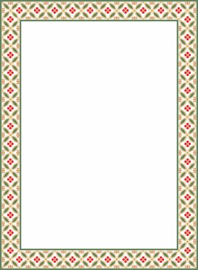 Renkli Çin dikdörtgeni, çerçeve. Doğulu insanların kare süslemeleri, Kore, Tayvan, Çin, Hong Kong, Endonesi